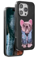 Venco İphone 16 Pro Max Cute Desenli Kapak - Siyah