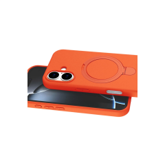 İphone 16 Plus Regal Magsafe Standlı Kapak - Turuncu