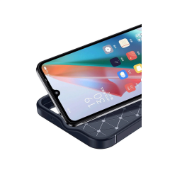 İnfinix Smart 9 Kılıf Auto Focus Karbon Kapak - Lacivert