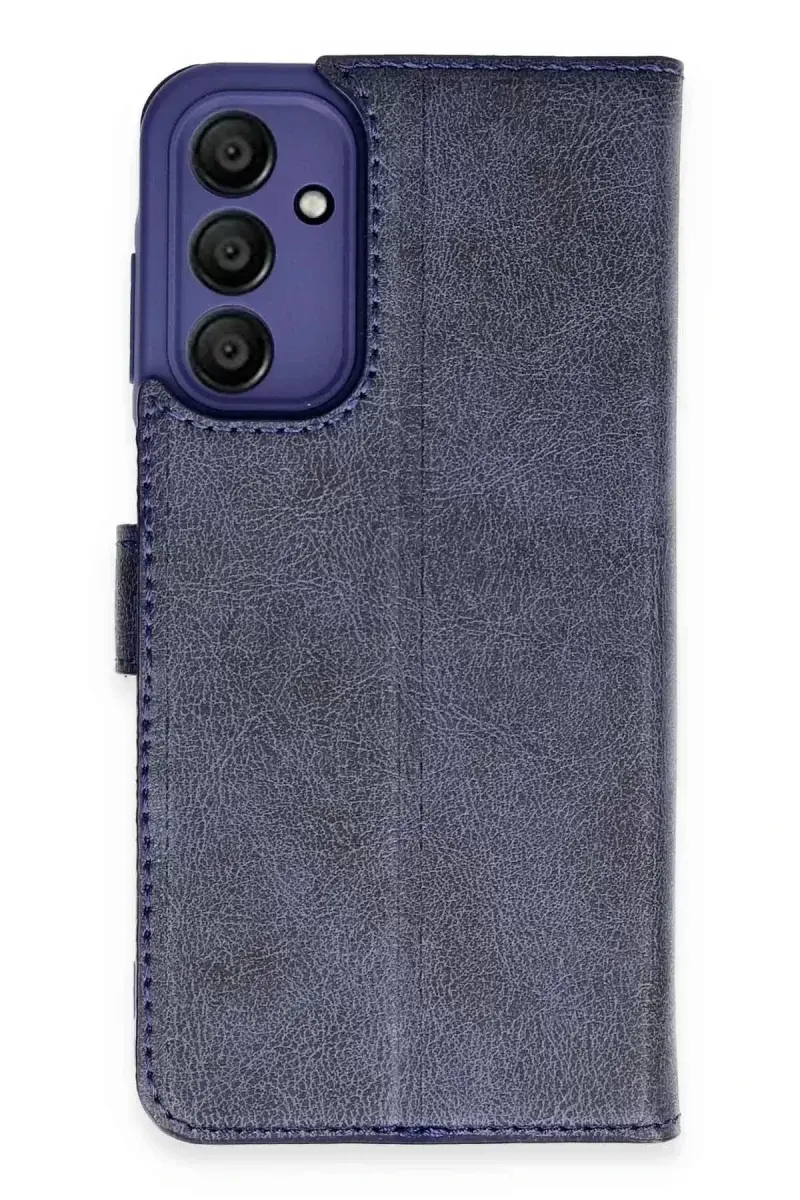 Newface Samsung Galaxy A35 5g Kılıf Trend S Plus Kapaklı Kılıf - Lacivert