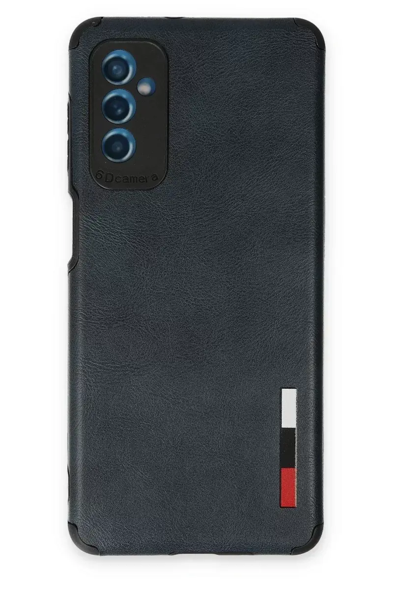 Newface Samsung Galaxy M52 5g Kılıf Loop Deri Silikon - Lacivert