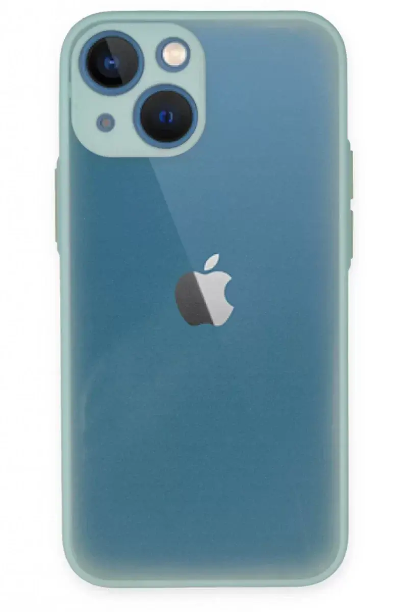Newface İphone 15 Plus Kılıf Montreal Silikon Kapak - Açık Yeşil