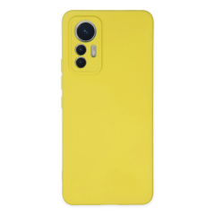 Xiaomi Mi 12 Lite Kılıf Nano İçi Kadife Silikon - Sarı
