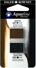Sulu Boya Tablet 2'li Sepia Hue/Payne's Grey