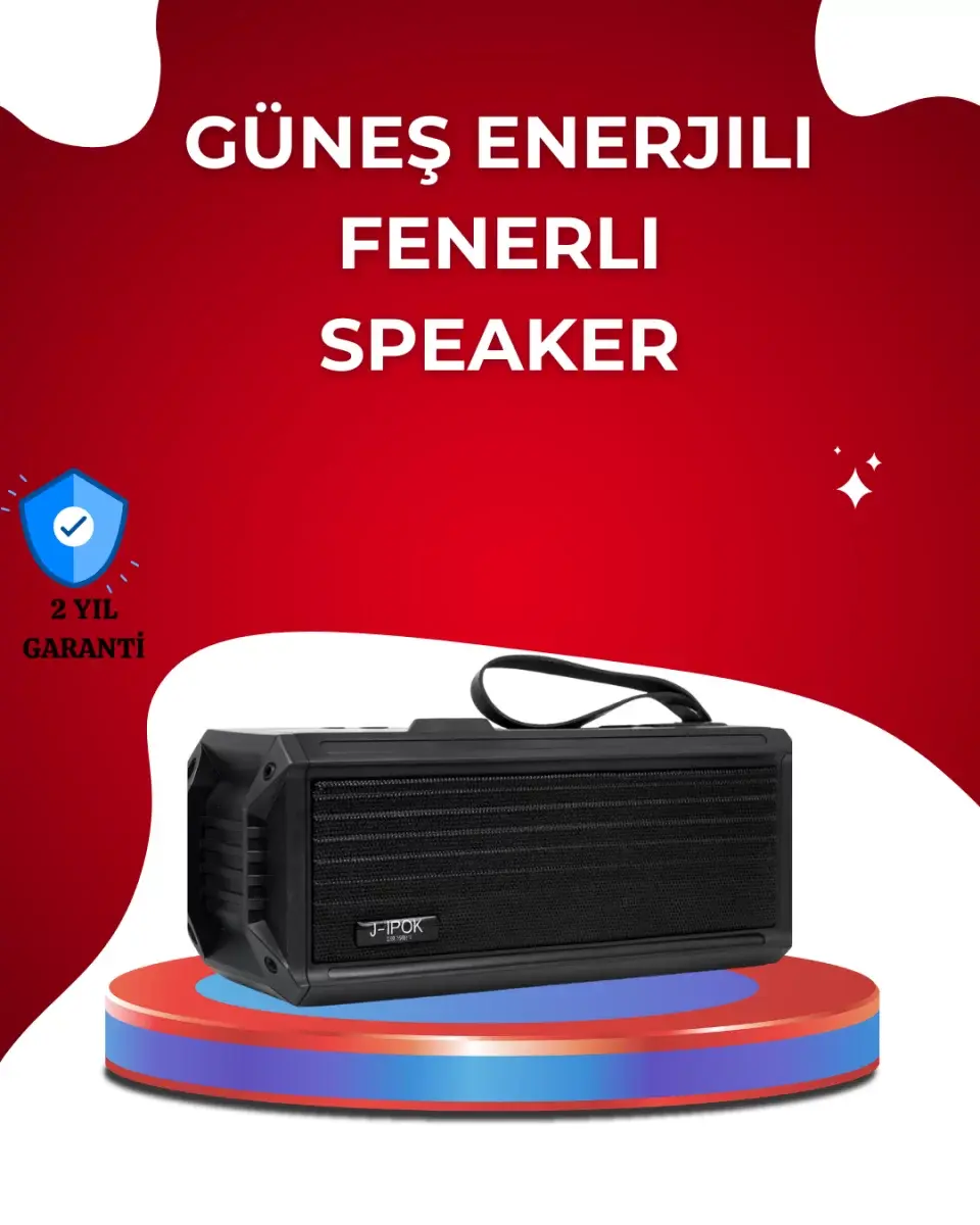 J-ıpox P520 Solar Enerjili Bluetooth Hoparlör Fm Radyolu 8w Ses