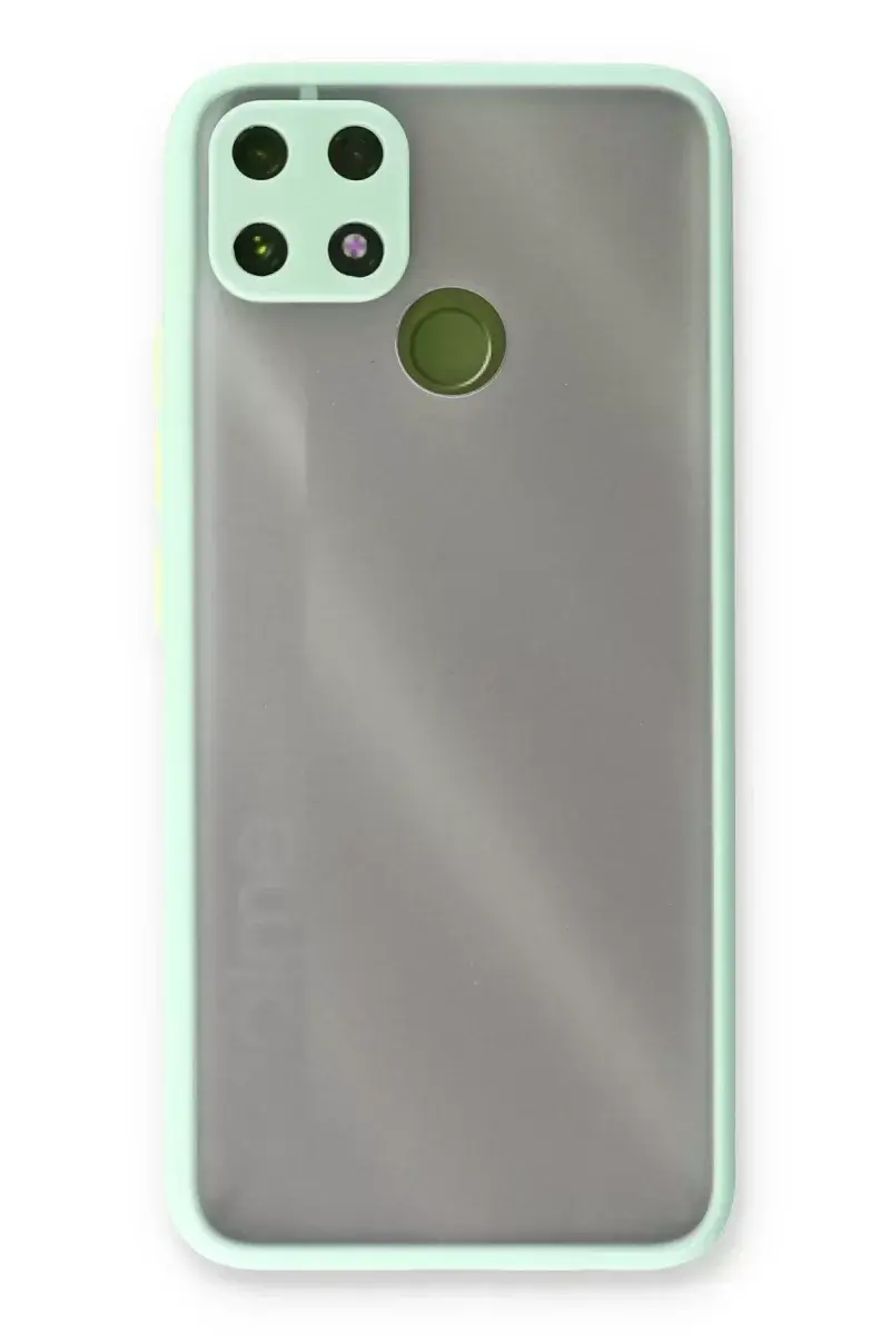 Newface Realme C25 Kılıf Montreal Silikon Kapak - Turkuaz