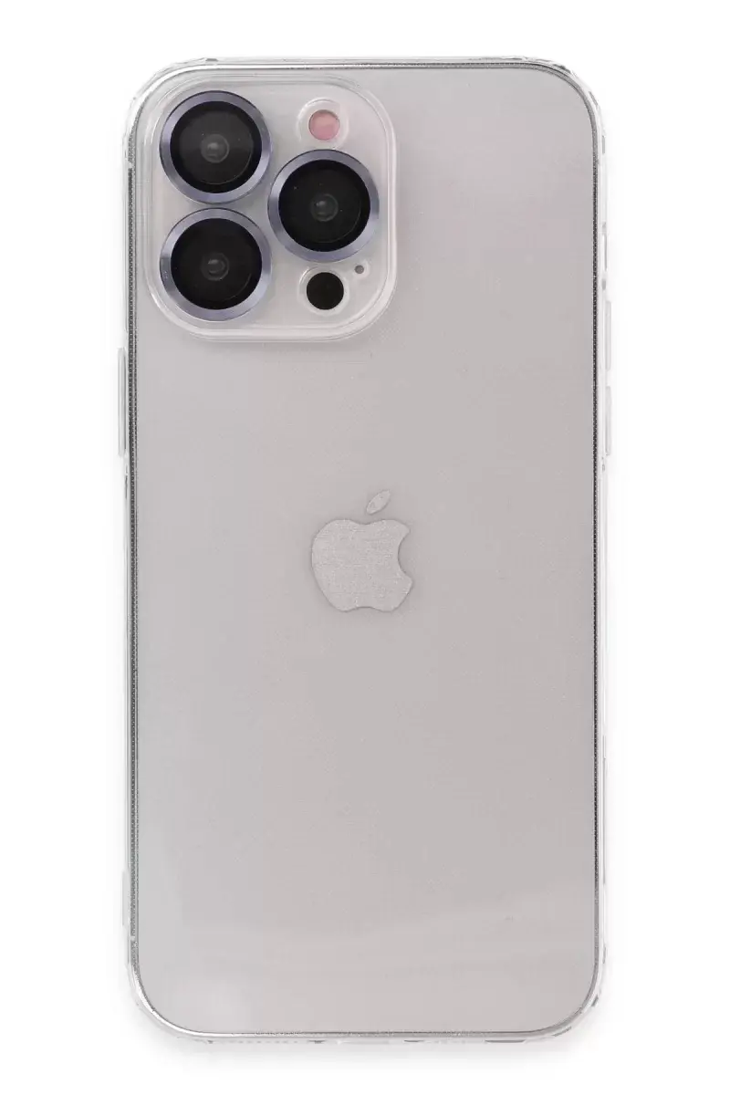 Newface İphone 13 Pro Max Kılıf Luko Lens Silikon - Sierra Blue
