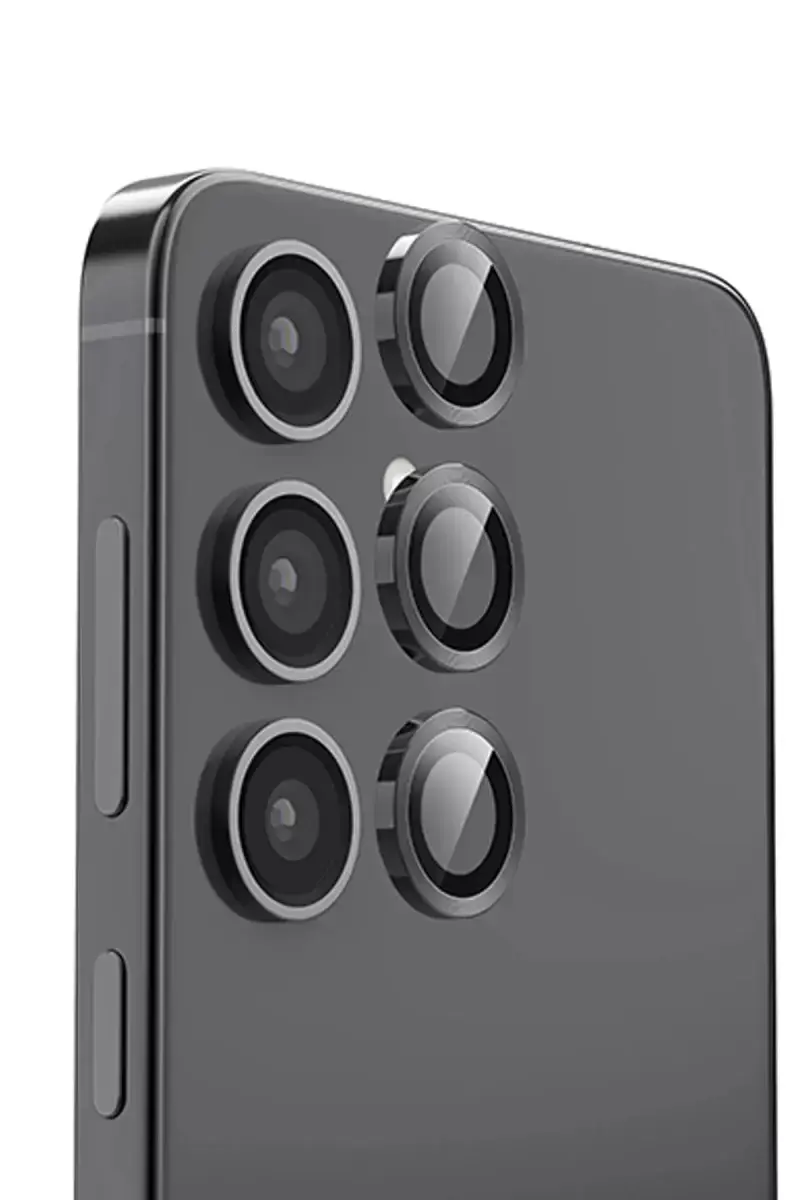 Newface Samsung Galaxy S25 Raze Metal Kamera Lens - Siyah