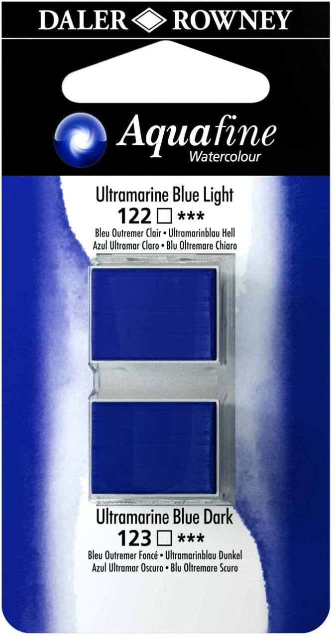 Sulu Boya Tablet 2'li Ultramarine Blue Light/Ultramarine Blue