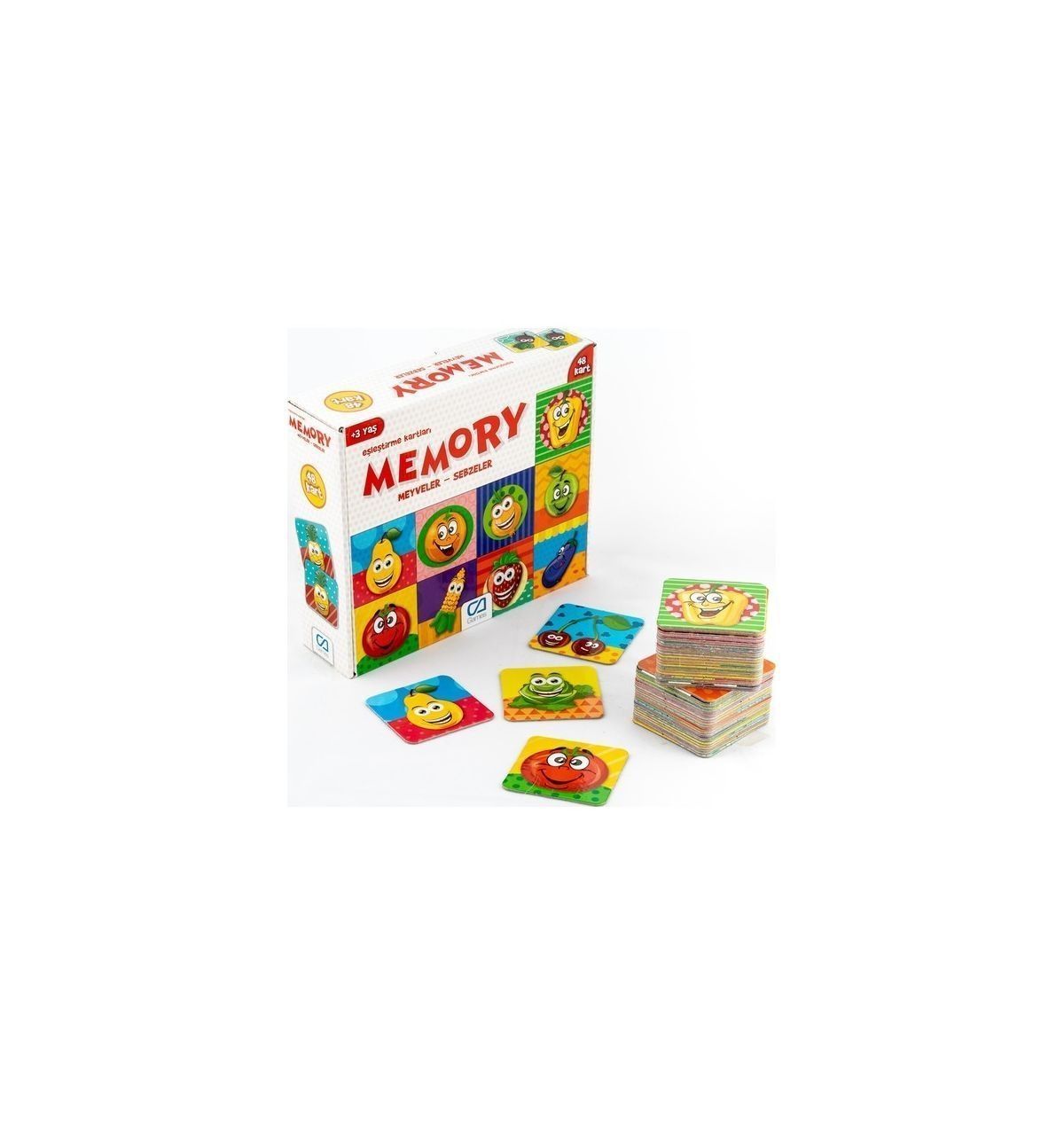 Ca Games 5040 Memory Hafıza Kartı Puzzle Meyveler - Sebzeler 48 Parça
