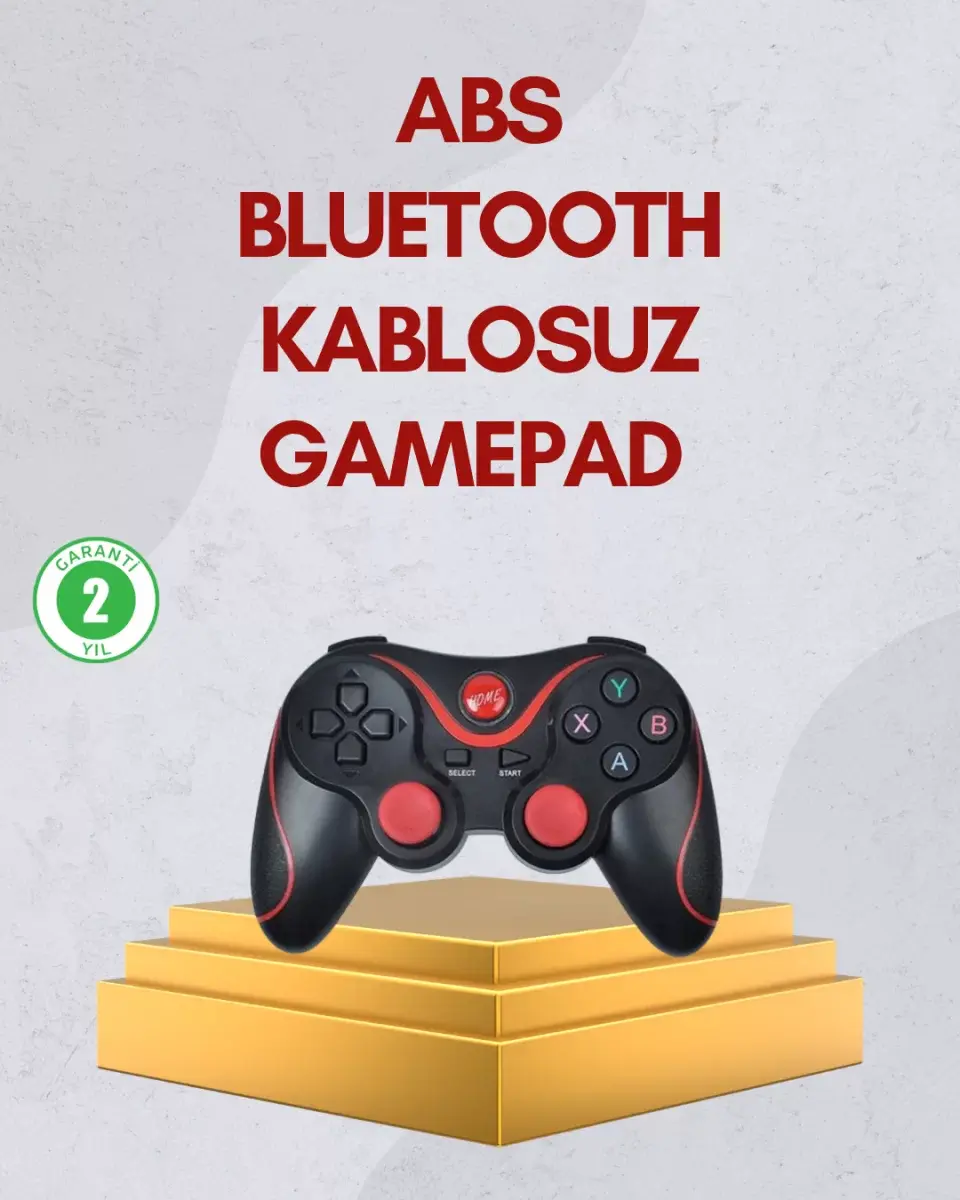 Ergonomik Tasarımlı Kablosuz Bluetooth Gamepad Titreşimli