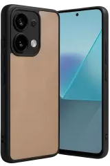 Newface Xiaomi Redmi Note 13 Pro 4g Kılıf Aras Deri Kapak - Pudra