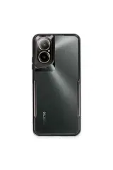 Newface Realme 12 Lite Kılıf Boyi Silikon Kapak - Siyah