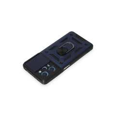 Xiaomi Redmi Note 12 Pro 5g Kılıf Pars Lens Yüzüklü Silikon - Lacivert