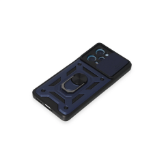 Xiaomi Redmi Note 12 Pro 5g Kılıf Pars Lens Yüzüklü Silikon - Lacivert