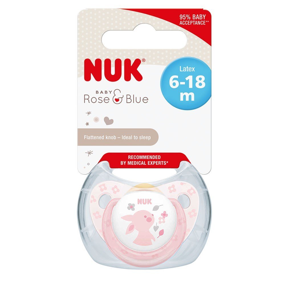 Nuk Baby Rose Silikon Emzik No:2 (6+ Ay) - Kutulu