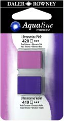 Sulu Boya Tablet 2'li Ultramarine Pink/Ultramarine Violet