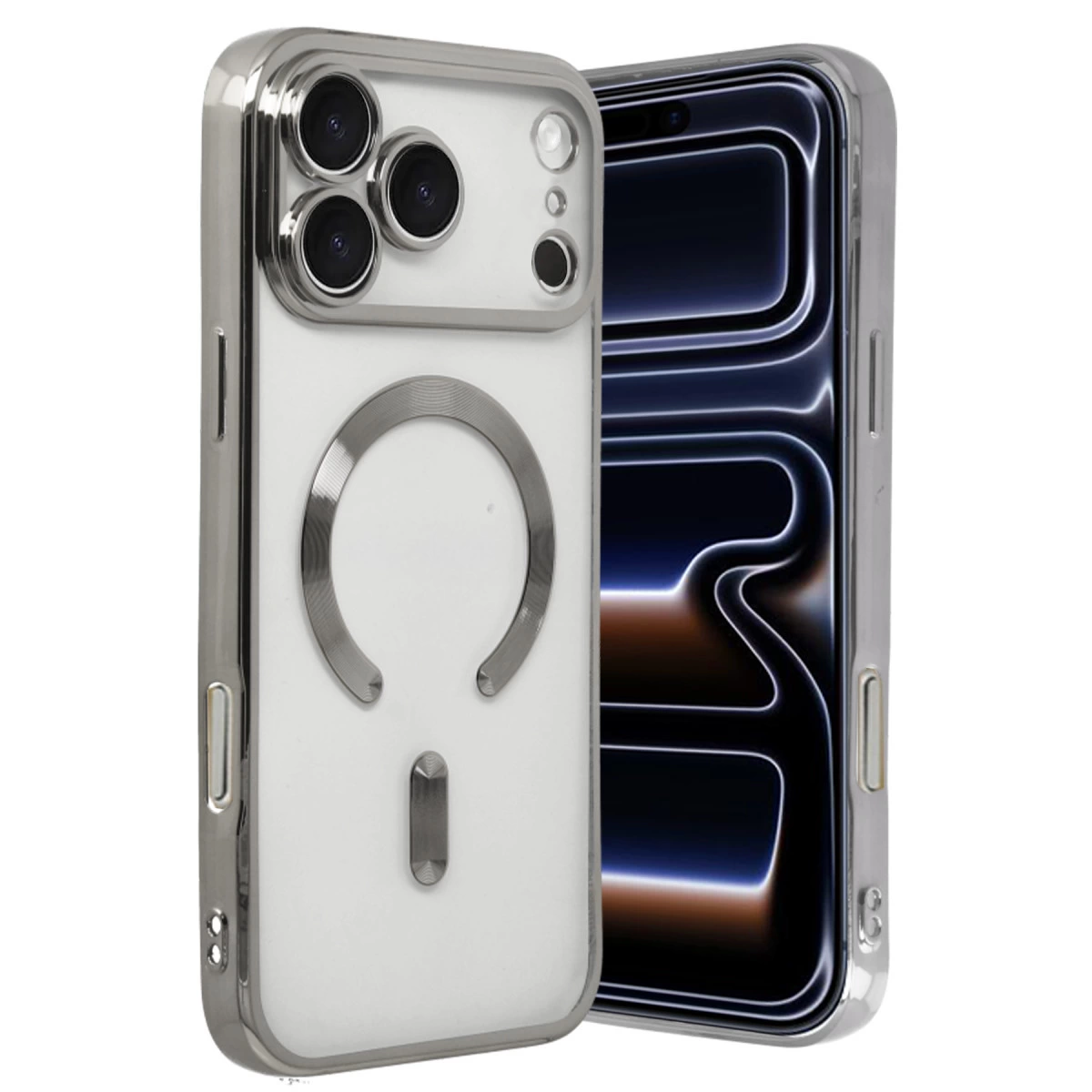 İphone 17 Pro Kross Magneticsafe Kapak - Gümüş