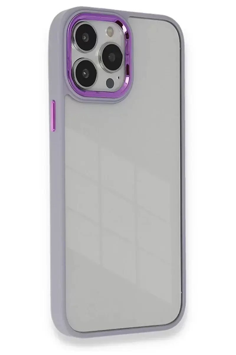Newface İphone 14 Pro Kılıf Dora Kapak - Lila