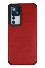 Newface Xiaomi Mi 12t Kılıf Loop Deri Silikon - Kırmızı