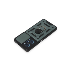 Xiaomi Redmi Note 12 Pro 5g Kılıf Pars Lens Yüzüklü Silikon - Yeşil