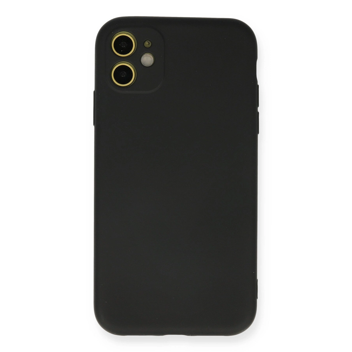 İphone 11 Kılıf Nano İçi Kadife Silikon - Siyah