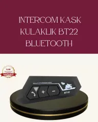 Motosiklet Sürüşleri İçin Bt22 Kask Bluetooth Kulaklık Mikrofonlu