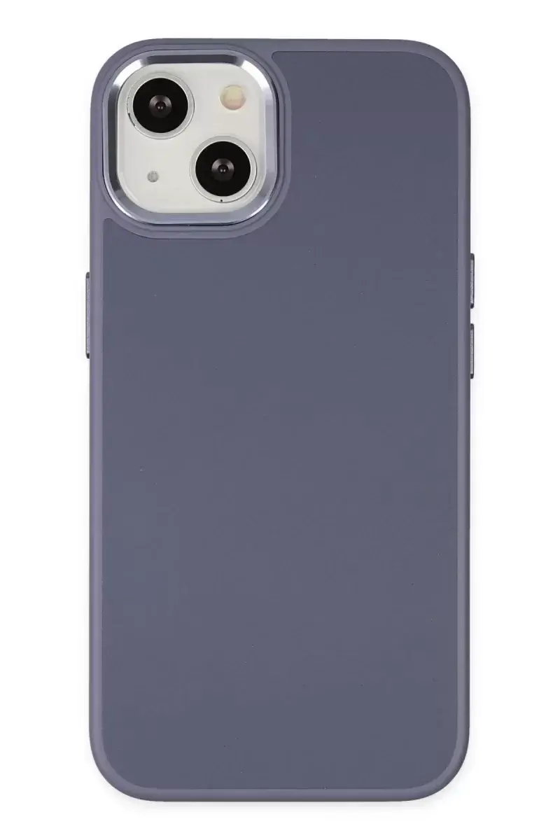 Newface İphone 14 Plus Kılıf Asya Deri Silikon - Mor