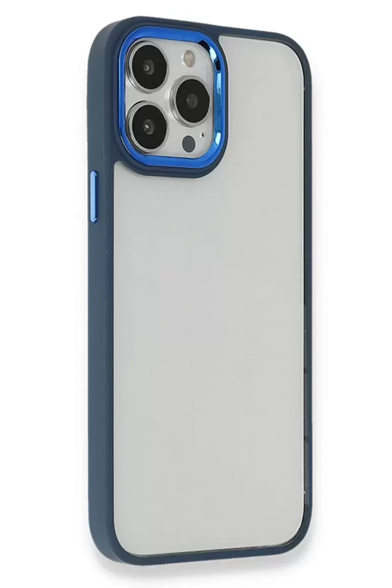 Newface Apple İphone 14 Pro Kılıf Dora Kapak - Mavi