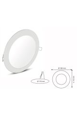 Ed-Son LED Panel 15W Metal Kasa Beyaz Işık Sıva Altı