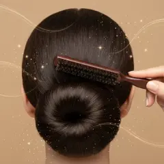 Ahşap Saplı Topuz Tarağı