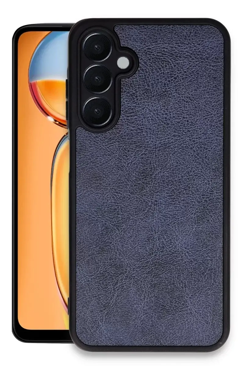 Newface Samsung Galaxy A55 5g Kılıf Aras Deri Kapak - Lacivert
