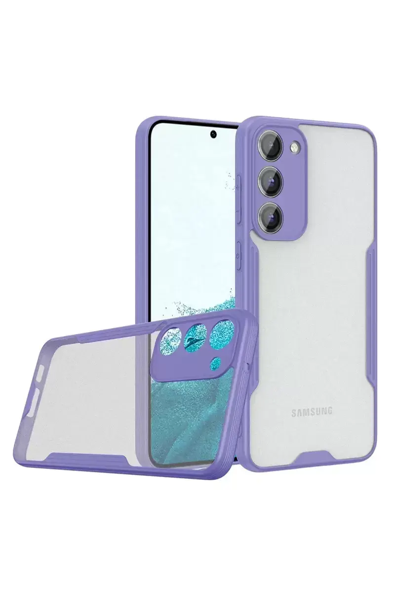 Newface Samsung Galaxy S23 Plus Kılıf Platin Silikon - Lila