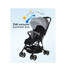 Prego 2035 Alvis Bebek Arabası Gri