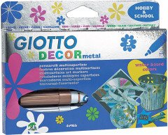 Decor Metallic Keçeli Kalem Seti 5 Metalik Renk