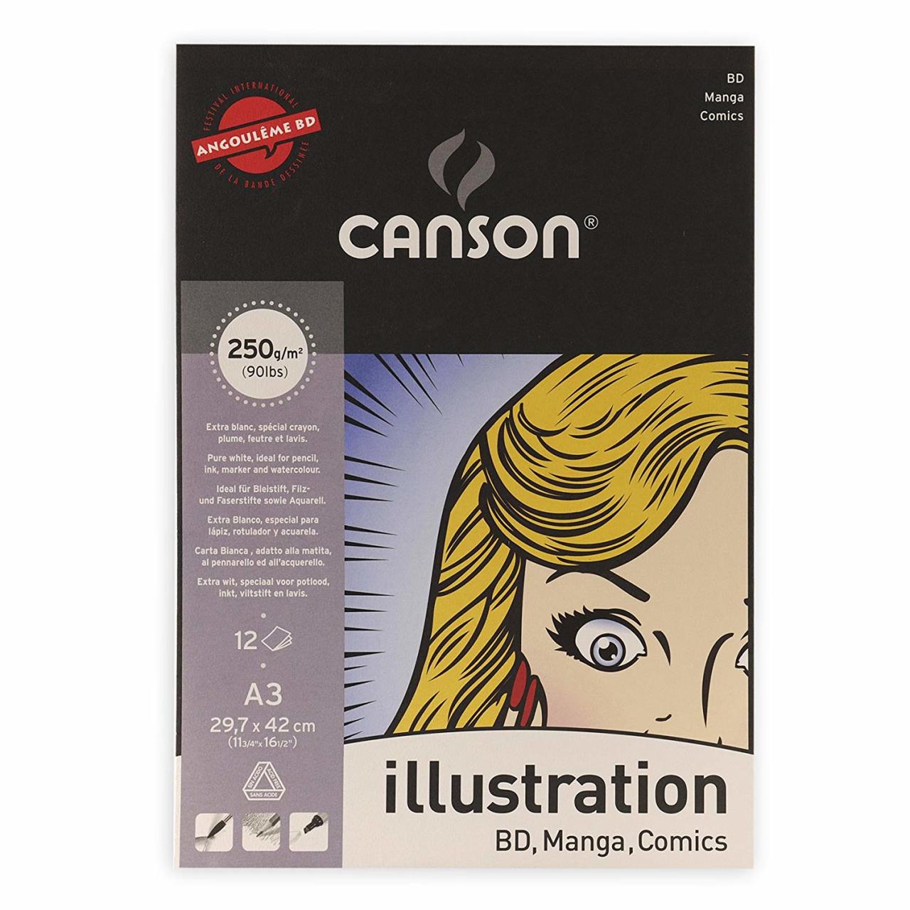 Illustration Manga Çizim Blok A3 250gr 12 Yaprak