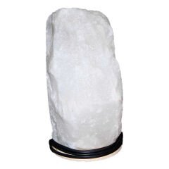 Doğal Himalaya Kaya Tuzu Lambası Kablolu Ampullü Beyaz 6-8 Kg