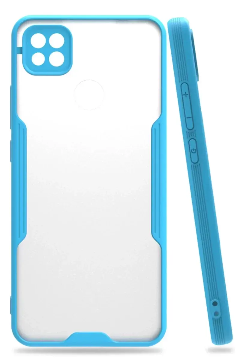 Newface Xiaomi Redmi 9c Kılıf Platin Silikon - Mavi