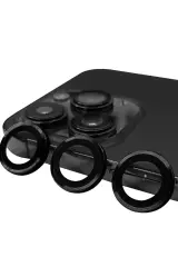 Newface İphone 15 Pro Raze Metal Kamera Lens - Siyah