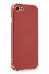 Newface İphone 7 Kılıf Volet Silikon - Kırmızı
