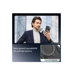 Xiaomi Mi 13t Pro Kılıf Joy Lens Standlı Kapak - Lacivert