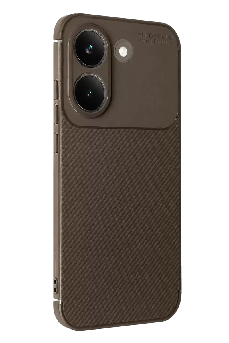 Newface Xiaomi Poco X8 Pro Auto Focus Karbon Kapak - Kahverengi