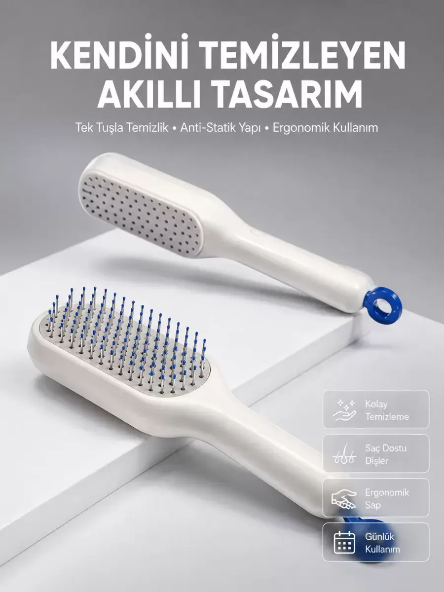 Kolay Temizlenen Fırçası Evcil Hayvanlara Özel Tüy Temizleme