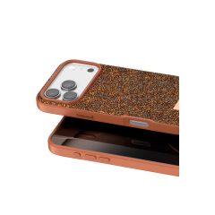 Onegif  İphone 17 Pro Bright Simli Kapak - Turuncu