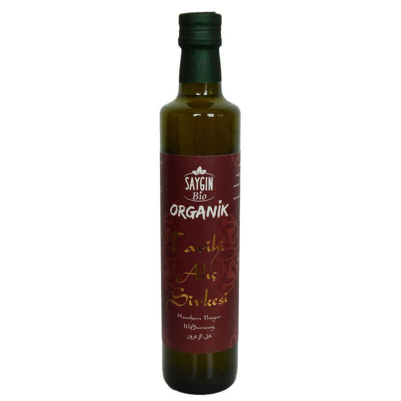 Tarihi Organik Alıç Sirkesi Cam Şişe 500 ML