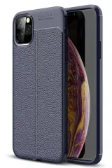 Newface İphone 11 Pro Max Kılıf Auto Focus Kapak - Lacivert