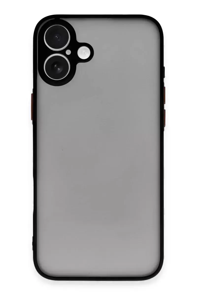Newface Apple İphone 16 Kılıf Montreal Silikon Kapak - Siyah