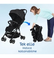 Prego 2035 Alvis Bebek Arabası Siyah