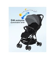 Prego 2035 Alvis Bebek Arabası Siyah