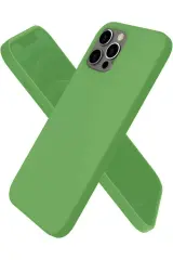 Newface İphone 12 Pro Max Kılıf First Silikon - Yeşil